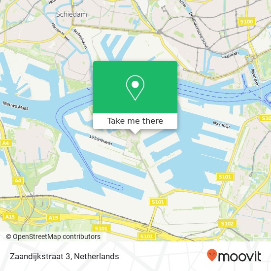 Zaandijkstraat 3, 3089 PZ Rotterdam Karte