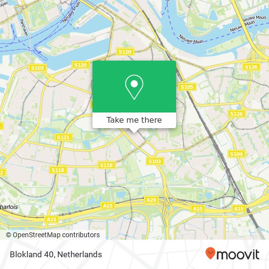 Blokland 40, 3075 DB Rotterdam Karte