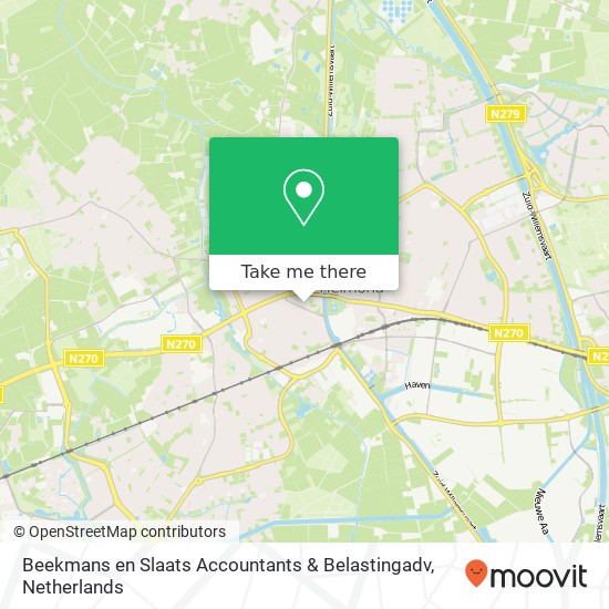 Beekmans en Slaats Accountants & Belastingadv, Kromme Steenweg 4 map