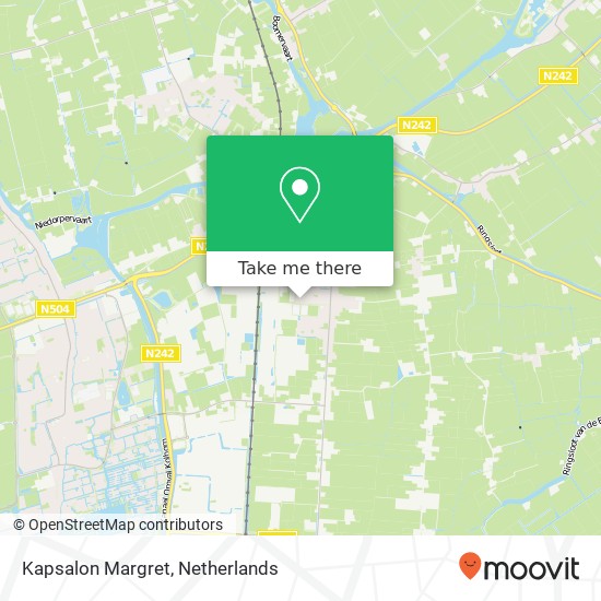 Kapsalon Margret, Leliehofstraat 16 map