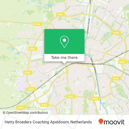 Hetty Broeders Coaching Apeldoorn, Prins Willem-Alexanderlaan 705 map