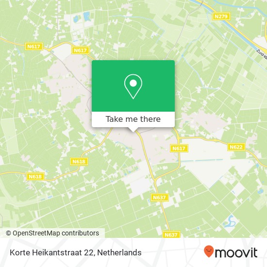 Korte Heikantstraat 22, 5481 PK Schijndel map