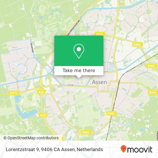 Lorentzstraat 9, 9406 CA Assen map