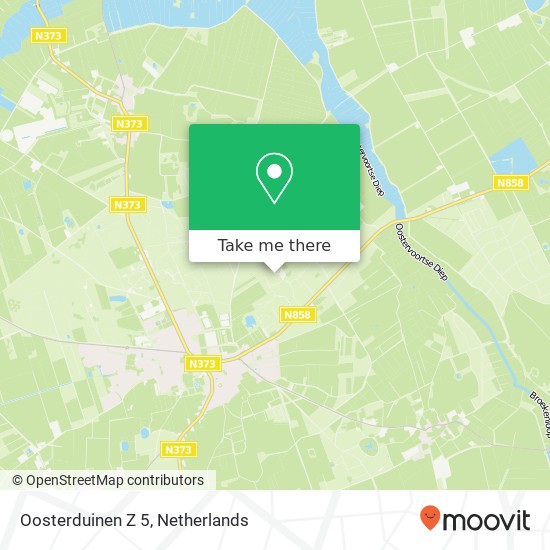 Oosterduinen Z 5, 9331 WK Norg map