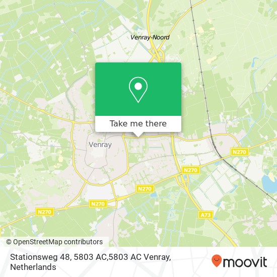 Stationsweg 48, 5803 AC,5803 AC Venray Karte