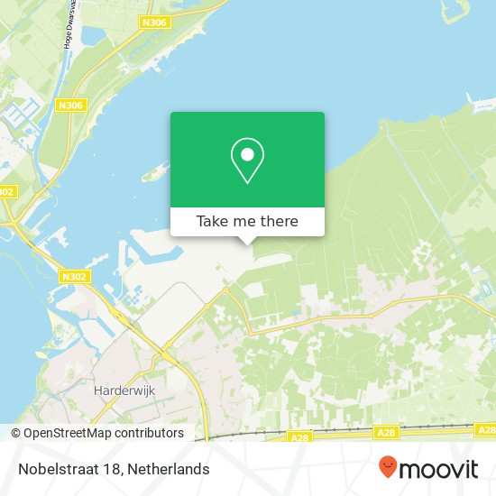Nobelstraat 18, 3846 CG Harderwijk Karte