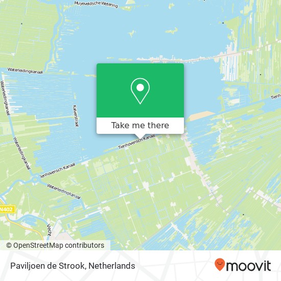 Paviljoen de Strook, Nieuweweg Karte