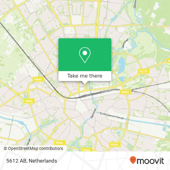5612 AB, 5612 AB Eindhoven, Nederland Karte