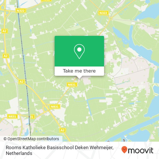 Rooms Katholieke Basisschool Deken Wehmeijer, Voorstraat 126 map