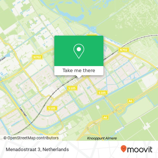 Menadostraat 3, 1335 Almere-Buiten map