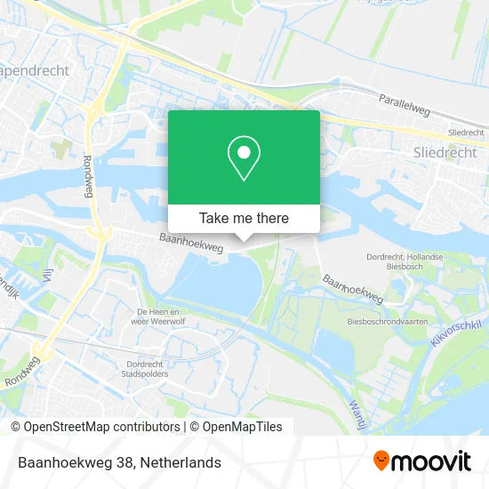 Baanhoekweg 38 map