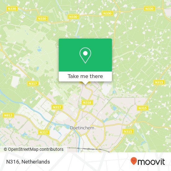 N316, 7009 Doetinchem map