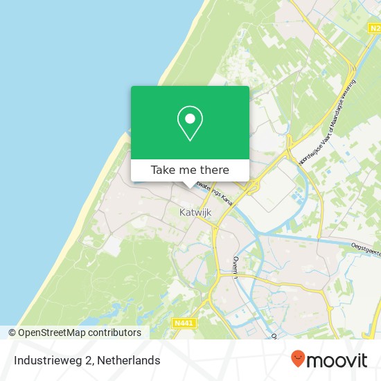 Industrieweg 2, 2224 TZ Katwijk aan Zee map