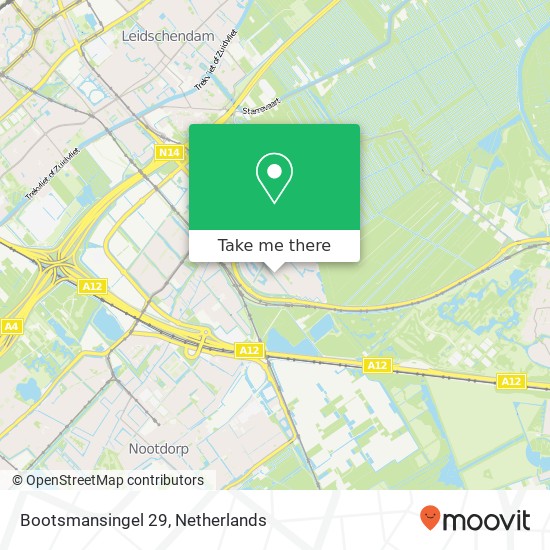 Bootsmansingel 29, 2492 RN Den Haag map