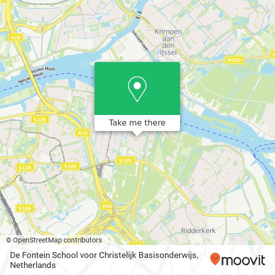 De Fontein School voor Christelijk Basisonderwijs, Scheldeplein 4 map
