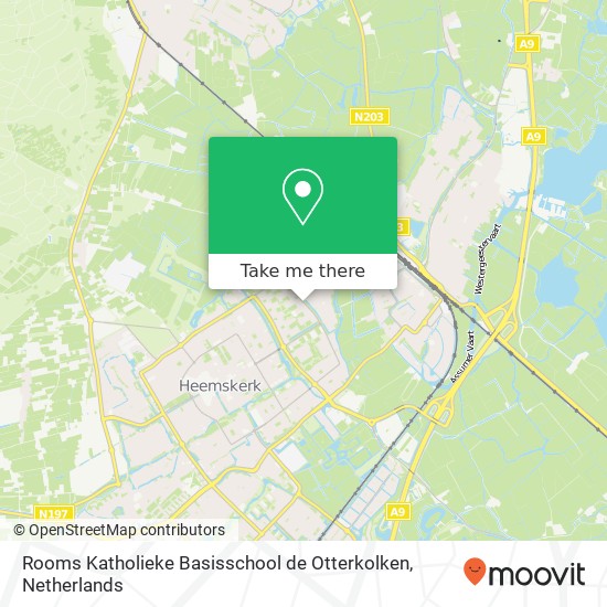 Rooms Katholieke Basisschool de Otterkolken, Professor ten Doesschatestraat 119 map