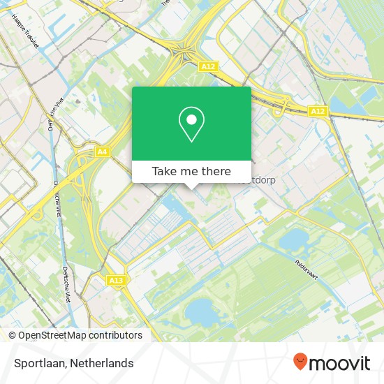 Sportlaan, 2631 NK Nootdorp Karte