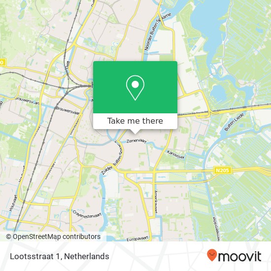 Lootsstraat 1, 2032 SV Haarlem map