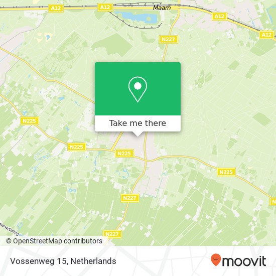 Vossenweg 15, Vossenweg 15, 3941 GS Doorn, Nederland map