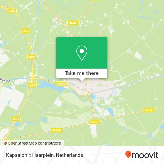 Kapsalon 't Haarplein, Prins Hendrikstraat 32 map
