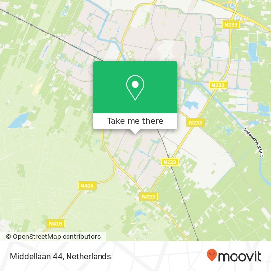 Middellaan 44, 3904 LJ Veenendaal map