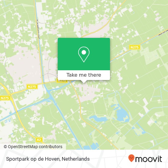 Sportpark op de Hoven, Baldessenweg 1 map