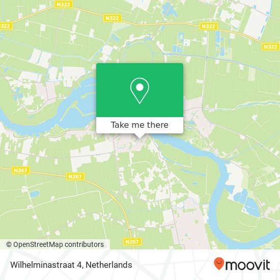 Wilhelminastraat 4, 4264 SH Veen map