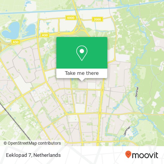 Eeklopad 7, 5628 NR Eindhoven map