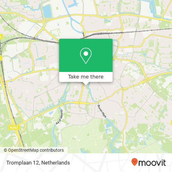 Tromplaan 12, 4819 AG Breda map