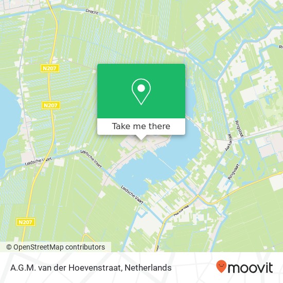 A.G.M. van der Hoevenstraat, 2461 RT Langeraar map