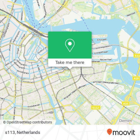 s113, 1093 TE Amsterdam map