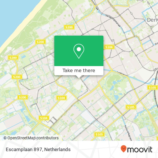 Escamplaan 897, 2547 DZ Den Haag map