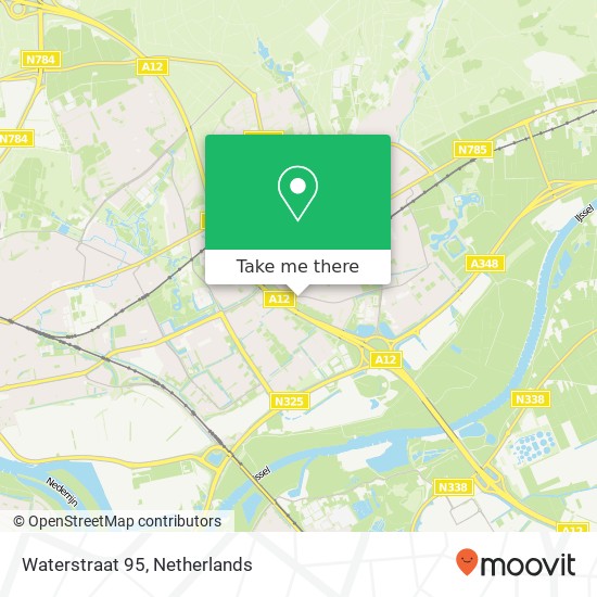 Waterstraat 95, 6882 GC Velp map