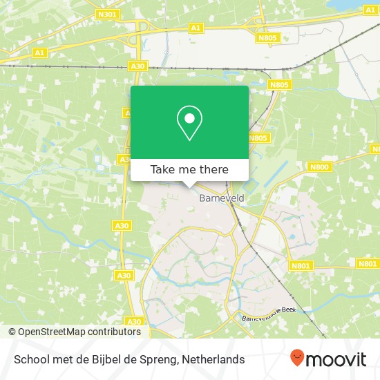 School met de Bijbel de Spreng, Van Houtenlaan 3 Karte