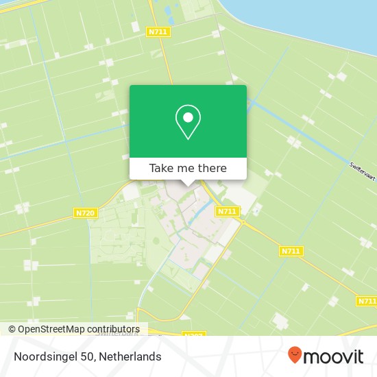 Noordsingel 50, 8255 AD Swifterbant Karte