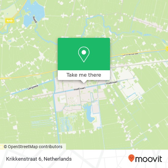 Krikkenstraat 6, Krikkenstraat 6, 7701 CW Dedemsvaart, Nederland Karte