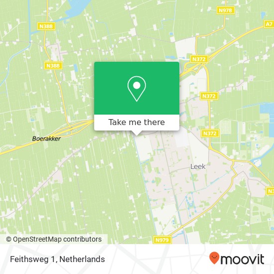 Feithsweg 1, Feithsweg 1, 9356 AS Tolbert, Nederland Karte