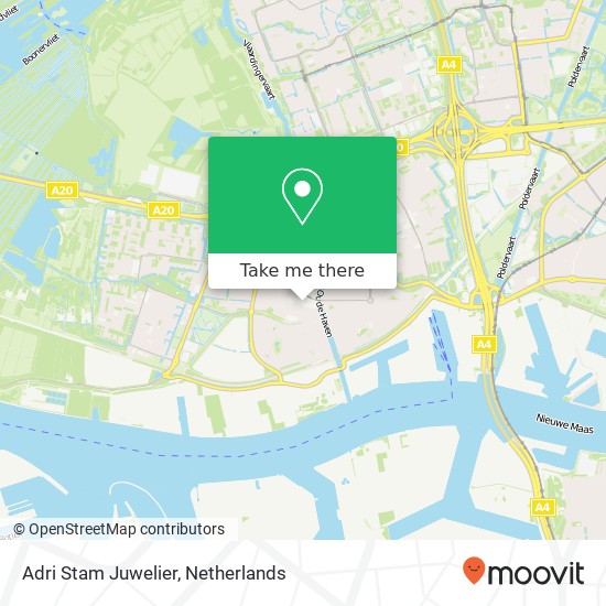 Adri Stam Juwelier, Fransenstraat 2 map