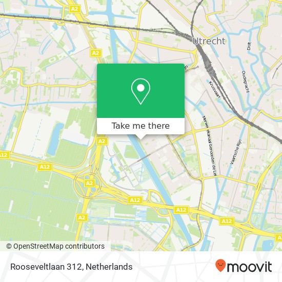 Rooseveltlaan 312, 3527 AM Utrecht Karte