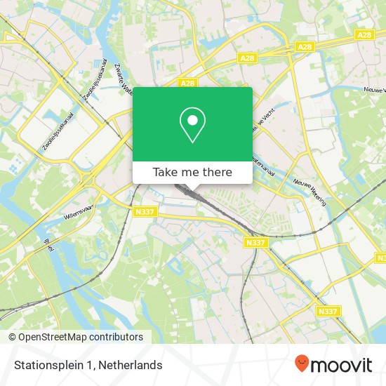 Stationsplein 1, Stationsplein 1, 8011 CW Zwolle, Nederland map