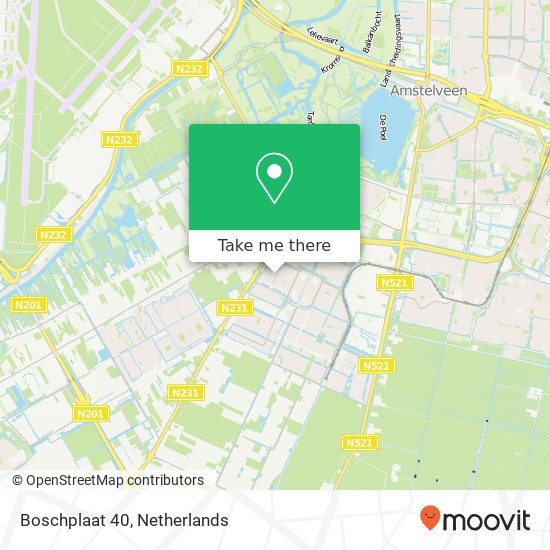 Boschplaat 40, 1187 KX Amstelveen Karte