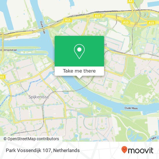 Park Vossendijk 107, 3192 XD Hoogvliet Karte