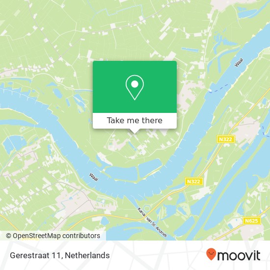 Gerestraat 11, 4063 CN Heesselt map