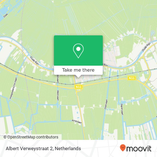 Albert Verweystraat 2, 2394 TM Hazerswoude-Rijndijk map