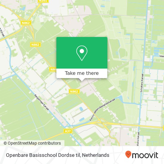 Openbare Basisschool Dordse til, Walevest 10 map