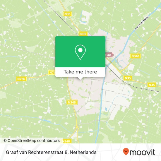 Graaf van Rechterenstraat 8, 8101 EV Raalte map