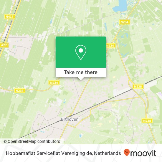 Hobbemaflat Serviceflat Vereniging de, Hobbemalaan 24 map