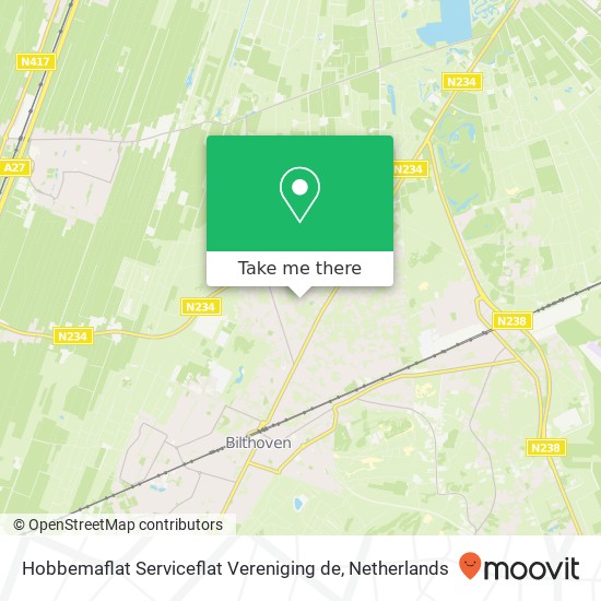 Hobbemaflat Serviceflat Vereniging de, Hobbemalaan 24 Karte