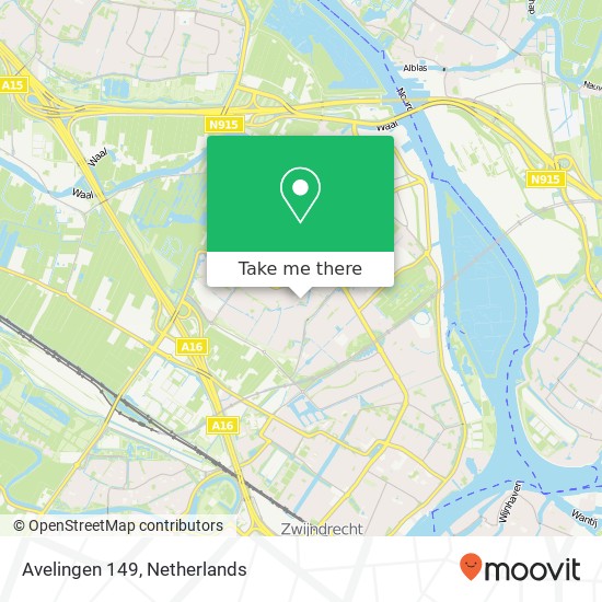 Avelingen 149, 3343 EL Hendrik-Ido-Ambacht map