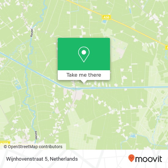 Wijnhovenstraat 5, 5089 NX Diessen map